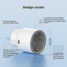 Carica l'immagine nel visualizzatore di Gallery, SONOFF S60TPF Presa Smart 16A 2.4G WIFI Intelligente Smart Plug with Timer, Power Statistics, Overload Protection, Voice