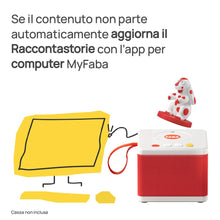 Carica l'immagine nel visualizzatore di Gallery, FABA Personaggio Sonoro - Piccole storie di Pimpa - Storie e fiabe sonore per bambini e bambine 1-3 anni - Ascoltabile con il Raccontastorie e FABA+, gioco educativo versione Italiana