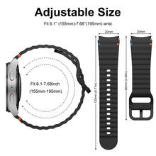 Carica l'immagine nel visualizzatore di Gallery, Amzpas 20mm Cinturino per Galaxy Watch 7/6/5/4/FE 40mm 44mm, Galaxy Watch 6 Classico 47mm 43mm/Galaxy Watch 4 Classico 4