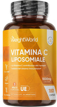 Carica l'immagine nel visualizzatore di Gallery, Vitamina C Liposomiale 1000mg, 180 Capsule Vegane di Acido Ascorbico