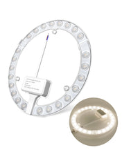 Carica l'immagine nel visualizzatore di Gallery, DoRight 24W Modul LED Plafoniera Fan Light Kit, Sorgente Luminosa ad Anello per Annata Plafoniera Sostituzione, kit di c