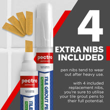 Carica l'immagine nel visualizzatore di Gallery, PECTRO Pennarello per fughe delle piastrelle Bianco, Pack x 2 8ml