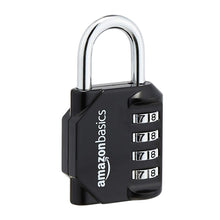 Carica l'immagine nel visualizzatore di Gallery, Amazon Basics 2 unità Lucchetto, Combinazione, nero, AB-PL111