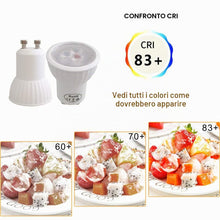 Carica l'immagine nel visualizzatore di Gallery, Akynite Faretto LED Mini GU10 35mm 3W Luce Calda 3000K 300LM, 120 Gradi, 230V, Equivalente a Alogena 35W, Lampadine MR11