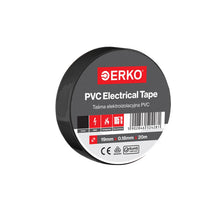 Carica l'immagine nel visualizzatore di Gallery, ERKO Nastro Isolante Elettrico PVC 19mm x 20m, Nero, 6kV