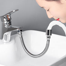 Carica l'immagine nel visualizzatore di Gallery, Prolunga Rubinetto Cucina 20cm, Acciaio Inox, Estensione Rubinetto 360° Girevole con 2 Adattatori, Per Cucine, Bagni, Se