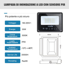 Carica l'immagine nel visualizzatore di Gallery, EXTRASTAR Faretti a LED per esterni Potenti luci a LED per esterni IP65, giardino, patio, parco, garage,2 Pezzi (3000K, 