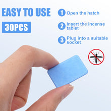 Carica l'immagine nel visualizzatore di Gallery, AOOWU Portatile Repellente per Insetti, 30 Pezzi Piastrine Antizanzare, USB Mosquito Killer Repeller, Elettrico per zanz