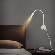 Carica l'immagine nel visualizzatore di Gallery, ERWEY Lampada da lettura da parete, Lampada da comodino da parete LED con interruttore tattile dimmerabile e porta di ri