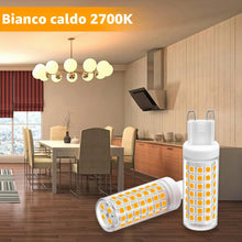 Carica l'immagine nel visualizzatore di Gallery, G9 LED 7W 800 Lumen, Bianco Caldo 2700K, Risparmio Energetico