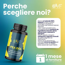 Carica l'immagine nel visualizzatore di Gallery, OVF PEA DOL Plus 600mg con Boswellia e Quercetina in sinergia, 60 cps, Pea Ultramicronizzata, Potente Supporto per disturbi e tensioni localizzate con PEA, Pea Ultramicronizzata