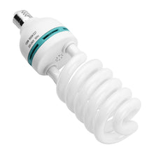Carica l'immagine nel visualizzatore di Gallery, Lampada fotografica 135 W 220 V 5500 K CRI90 luce diurna, lampada a spirale a risparmio energetico E27 lampadina per stu