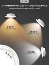 Carica l'immagine nel visualizzatore di Gallery, ALUSSO 6 x Faretto LED da Incasso 12-24V Downlight IP44