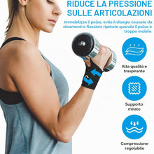Carica l'immagine nel visualizzatore di Gallery, AOOWU Tutore Polso, 2PCS Regolabile Fascia da Polso con Apertura Morbida, Aggiornamento Polsiera Tendinite Fascia, Forte