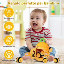 Carica l'immagine nel visualizzatore di Gallery, Vicloon Giochi Neonato-Alveare Morbido, dai 6 ai 12 Mesi, Morbido Giocattolo a Forma di Alveare con 5 api Sensoriali, Re