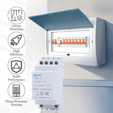 Carica l'immagine nel visualizzatore di Gallery, Trasformatore per Campanelli, Installazione su Barra Din, Alimentatore 8V 12V 24V/AC esportazioni, Alimentatore Da Quadr