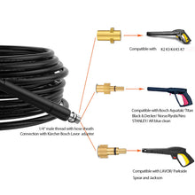 Carica l'immagine nel visualizzatore di Gallery, Monave 10m Sonda Sturatubi Compatible con Karcher/Lavor/Bosch Idropulitrice, Tubo Idropulitrice Per K2 K3 K4K5 K7 Access