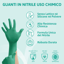 Carica l'immagine nel visualizzatore di Gallery, Ansell TouchNTuff 92-600 Guanti Monouso in Nitrile, Senza Polvere, Alta Resistenza Chimica e Meccanica, Protezione degli