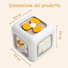 Carica l'immagine nel visualizzatore di Gallery, Loyzico Cubo Occupato 6 in 1, Giocattoli per Bambini per Bambine di 1 Anno, Giochi Sensoriali Montessori, Giocattoli da Viaggio per Bambini da 1 a 3 Anni, Regali per Bambini da 12 Mesi in su
