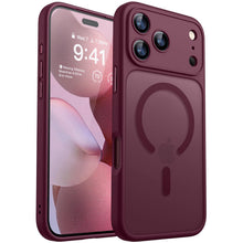 Carica l'immagine nel visualizzatore di Gallery, CANSHN Magnetica Cover per iPhone 18 Pro,Rosso Ciliegia