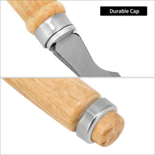 Carica l'immagine nel visualizzatore di Gallery, QWORK® 4 Pezzi Scalpelli per Legno 6, 12, 19, 24mm, Set Scalpelli Scalpelli per Legno Professionale con Robusto Cappucci