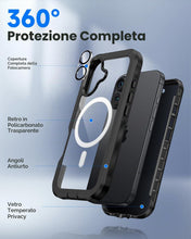 Carica l'immagine nel visualizzatore di Gallery, seacosmo Cover per iPhone 17 Privacy Magnetica, Compatibile con Magsafe, Antispy Schermo Integrata in Vetro Temperato, P
