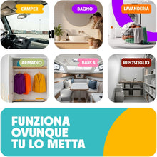 Carica l'immagine nel visualizzatore di Gallery, Siamo 5 Pack Sacchetti Deumidificatori Antimuffa Per Armadio, Casa, Assorbi Umidità In Armadi, Cucine, Seminterrati, Camper #1 in deumidificatori Eliminare Odore Sgradevole Funziona e Basta