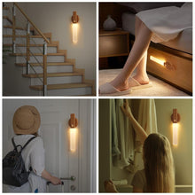 Carica l'immagine nel visualizzatore di Gallery, HOTUT 2 Pezzi Luce Notturna, Luci Sensore Movimento Interno, Lampada LED Ricaricabile USB con Base Magnetica, ON/OFF/AUT
