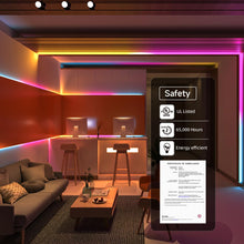Carica l'immagine nel visualizzatore di Gallery, BTF-LIGHTING WS2812E Fili in lega ECO RGB 5050SMD Indirizzabile individualmente 5m 60Pixel/m Flessibile nero PCB Full Co