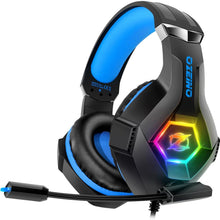 Carica l&#39;immagine nel visualizzatore di Gallery, Ozeino Cuffie Gaming per Ps4 Ps5 PC Xboxone, Cuffie con Microfono Cancellazione del Rumore, 3D Surround Sound, Cuffie Comfort con LED RGB