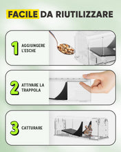 Carica l'immagine nel visualizzatore di Gallery, Motel Mouse Trappola per Topi e Ratti Vivi per Interni ed Esterni - Facile da Usare, Facile da Pulire, Riutilizzabile, R