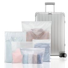 Carica l'immagine nel visualizzatore di Gallery, 25 Pezzi Sacchetti da Viaggio per Valigia con Zip, Buste Trasparenti per Indumenti, Borsa Valigia Organizer con Cerniera