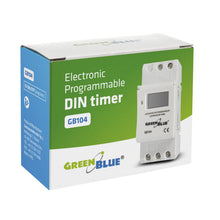 Carica l'immagine nel visualizzatore di Gallery, GreenBlue GB104 Timer Digitale Programmabile sulla Guida DIN