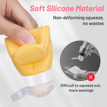 Carica l'immagine nel visualizzatore di Gallery, Alyvisun 4 Pezzi Flaconi da Viaggio in Silicone, [Ricaricabili &amp; Anti-Perdita] Contenitori Viaggio Liquidi, Boccette da Viaggio 100ml per Shampoo, Lozione, Cosmetici