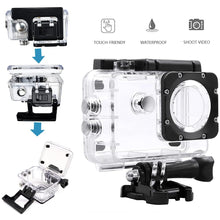 Carica l'immagine nel visualizzatore di Gallery, Custodia Protettiva Impermeabile compatibile con SJ4000 WiFi/AKASO EK7000/ Victure/GOOKAM/Jadfezy/Apexcam Action Camera Custodia Protettiva Impermeabile Subacquea