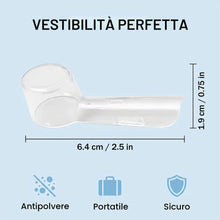 Carica l'immagine nel visualizzatore di Gallery, 10 Pezzi Copri Spazzolino Elettrico, Copri Testine Ora B Traspiranti e Trasparenti, Copri Spazzolino Ora B, per la Prote