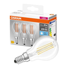 Carica l'immagine nel visualizzatore di Gallery, OSRAM 4058075819733 Lampada LED, Vetro, 3 Lamp, Luce Neutra