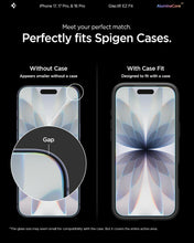 Carica l'immagine nel visualizzatore di Gallery, Spigen Glas.tR EZ Fit Vetro Temperato compatibile con iPhone 17 Pro, iPhone 17, iPhone 16 Pro, 2 Pezzi, Installazione Facile, Cristallino, Durezza 9H Pellicola prottetiva