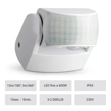 Carica l'immagine nel visualizzatore di Gallery, SEBSON Sensore di Movimento per Luci Esterno IP65 - LED compatibile
