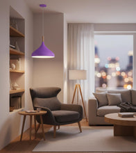Carica l'immagine nel visualizzatore di Gallery, BEL AIR HOME - Lampada a sospensione BAVIERA 1xE-27 (LAMPADINA NON INCLUSA) Diametro 30 cm in metallo e legno, Altezza r