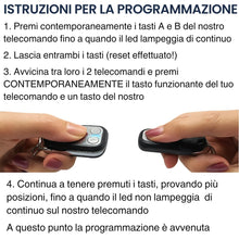 Carica l'immagine nel visualizzatore di Gallery, ENTERELETTRONICS Telecomando per cancelli (3 PZ.) SOLO a 433,92 MHz e a codice FISSO-Nuovo Microchip Maggiore Compatibil