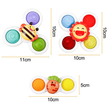 Carica l'immagine nel visualizzatore di Gallery, Fousenuk 3 Pezzi Spinner Bambini, Gioco Giochi Seggiolone Ventosa, Ventosa Spinner Giocattoli, Giocattolo per Ventosa, Ventose Girevoli Giocattoli per Bambini,Giocattoli Sensoriali per Bambini