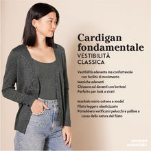 Carica l'immagine nel visualizzatore di Gallery, Amazon Essentials Cardigan Leggero Girocollo (Disponibile in Taglie Forti) Donna, Blu Marino, L