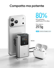 Carica l'immagine nel visualizzatore di Gallery, CUKTECH 10 Mini Power Bank Mini 10000mAh(2S1P) 55W Powerbank Ricarica Rapida Caricatore Portatile LED Display, Batteria 