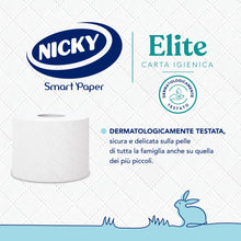Carica l&#39;immagine nel visualizzatore di Gallery, Nicky Elite - 4 Rotoli di Carta Igienica, 170 Soffici Fogli a 3 Veli, Morbida e Resistente a Contatto con la Pelle, Dermatologicamente Testata, Carta 100% Certificata FSC®