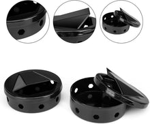 Carica l'immagine nel visualizzatore di Gallery, Onlyfire Mini Affumicatore BBQ, Smoker Box in Smalto di Pellet e Cippato di Legno, Nero, 2 Pezzi