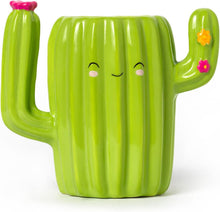 Carica l'immagine nel visualizzatore di Gallery, Legami - Portapenne in Ceramica, Desk Friends, Tema Cactus, da Scrivania, Dipinti a Mano, Idea Regalo, Desk Organizer