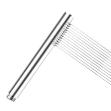 Carica l'immagine nel visualizzatore di Gallery, Soffione Doccia Risparmio Idrico Rotondo Manopola Doccia Alta Pressione Doccia a Mano Anticalcare 24x218 mm,1 Getti