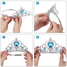 Carica l'immagine nel visualizzatore di Gallery, Vicloon Accessori Principessa, Principessa Corona e Principessa Bacchetta, Accessori Abito per Carnival Birthday Party F