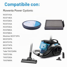 Carica l'immagine nel visualizzatore di Gallery, 2 filtro di ricambio per Rowenta Compact Power Silence Force Cyclonic